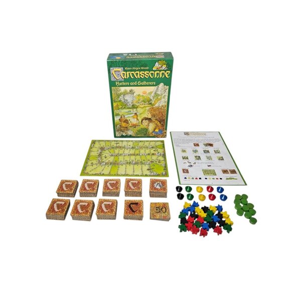 Carcassonne Hunters and Gatherers Game COMPLETE 2002 Rio Grande Games - Picture 1 of 9